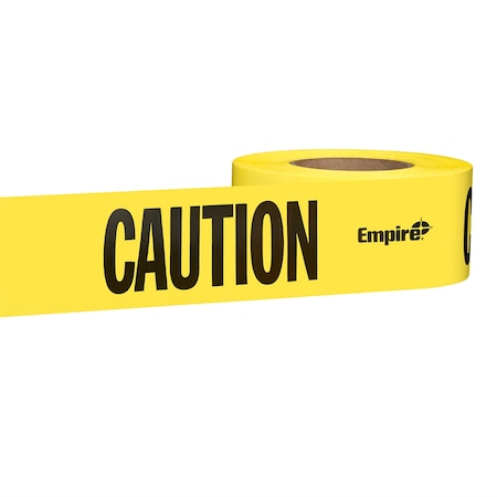 Milwaukee Tool 1000 ft. Yellow Barricade Tape - CAUTION/CUIDADO 77-1002